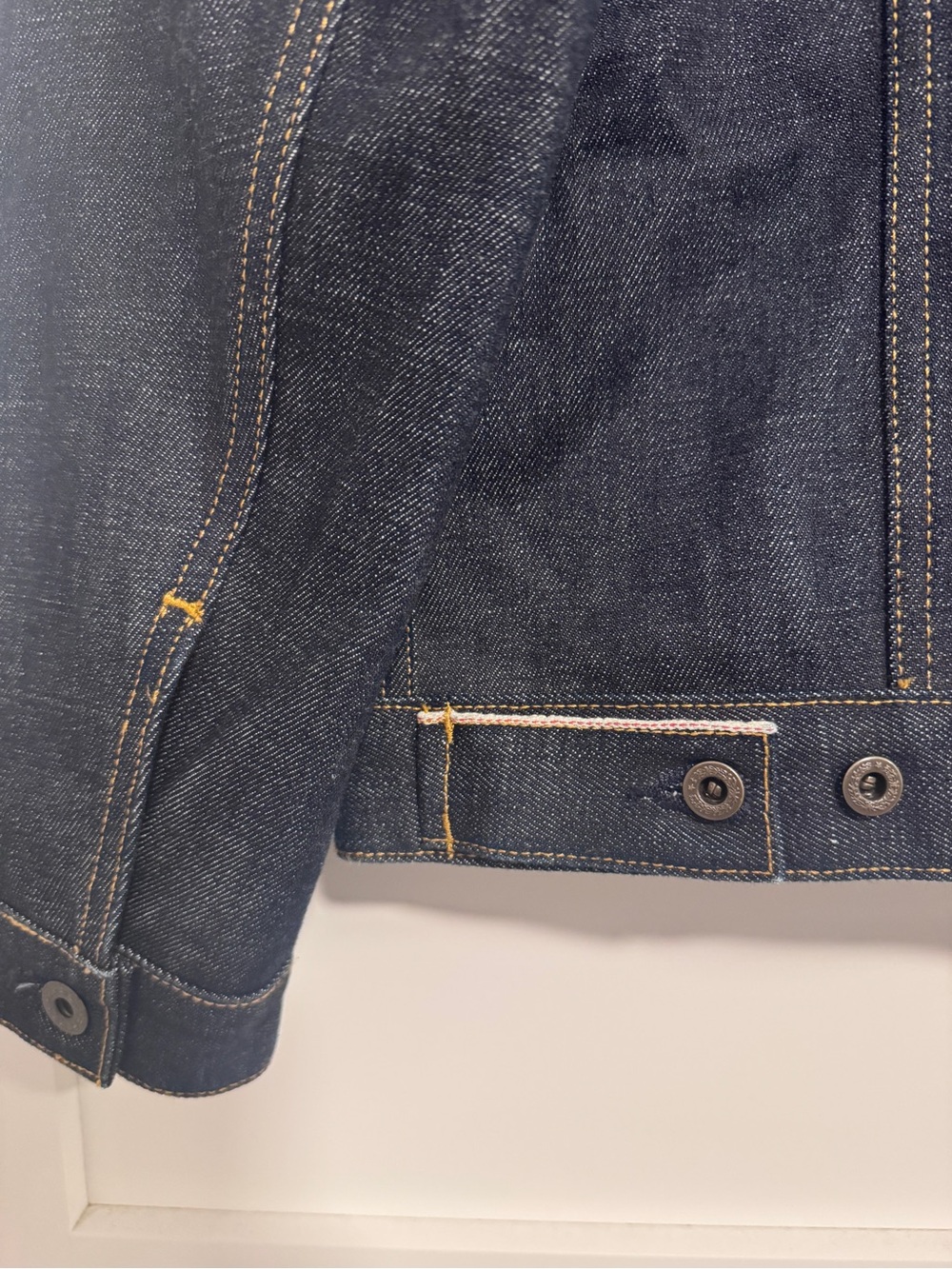 *UPDATED DESCRIPTION* Brave Star Ironside Dark Selvage Denim Trucker Jacket M - Picture 10 of 15
